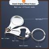 Nail Clipper Three-in-One Multi-Functional Bottle Opener, Keychain with Blank Transfer Sheet, Keychain with File Piece