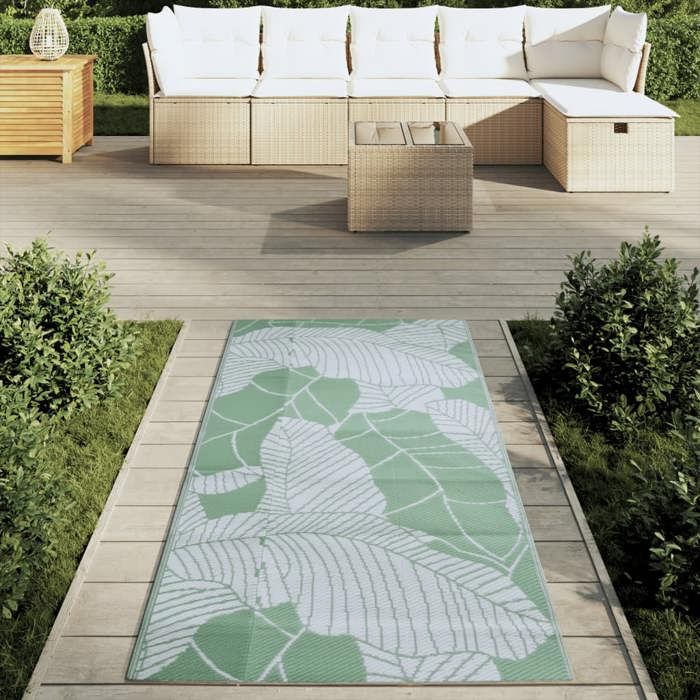 VidaXL Outdoor Rug Green 80x150 Cm PP, Garden Rug, Floor Mat, Floor Carpet, Area Rug, Patio Rug 368581