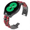22mm 20mm Leather+Metal Strap for Samsung Galaxy Watch 7 6 5 4 40mm 44mm Replaceable Bracelet for Huawei Watch GT6/5/4 46mm Band