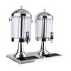 Large Beverage Dispenser with Faucet Stainless Steel Water Jug Transparent Party Drink Container for Events
