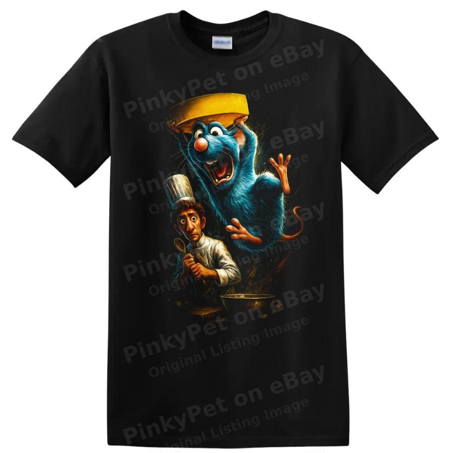 Ratatouille Film Styl Šéfkuchař Myš Kuchyně Tričko Kreslené Umění Tričko