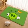A-Angry Birds Game Floor Mat Floor Mat Soft Flannel Non-Slip Door  Rug for Living Room