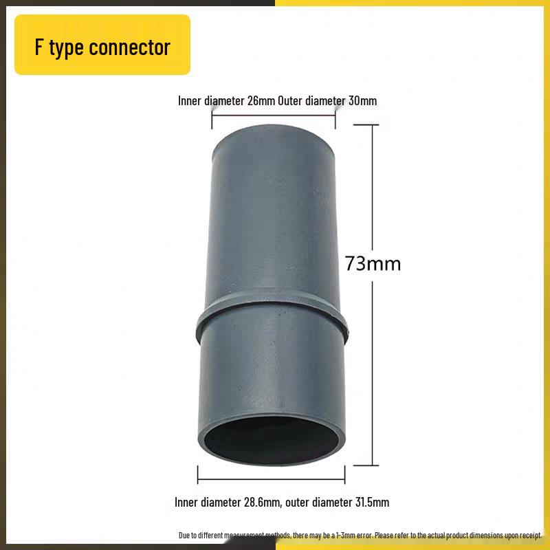 Complete Vacuum Cleaner Adapter Set: Reducing Hose & Quick Connectors (32mm to 35mm, 32mm to 32mm)