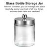 4 Teile/satz Klarglas Lagerung Jar Badezimmer Kommode Lagerung Container Eitelkeit Make-Up Arbeitsplatte Organizer