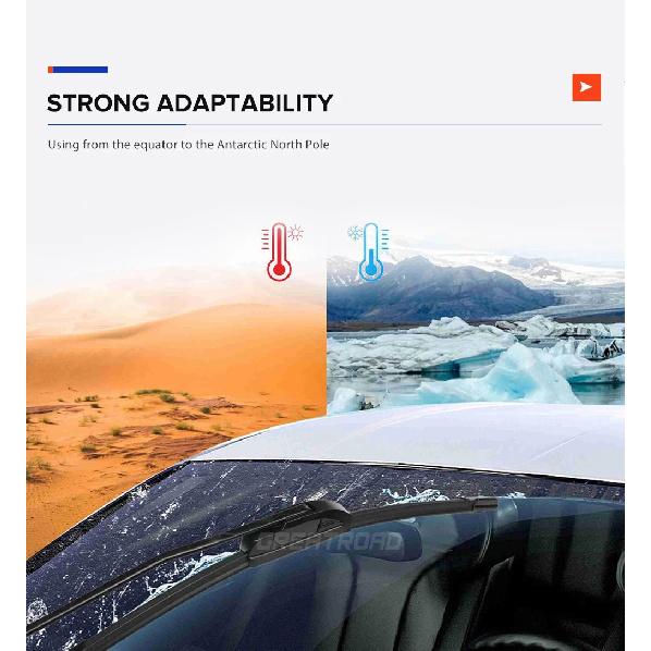 For Renault Kangoo 2 2008-2020 2014 2015 2016 2017 2018 2019 Wiper Front Wiper Blades Windshield Windscreen Window Brush 24"+22"