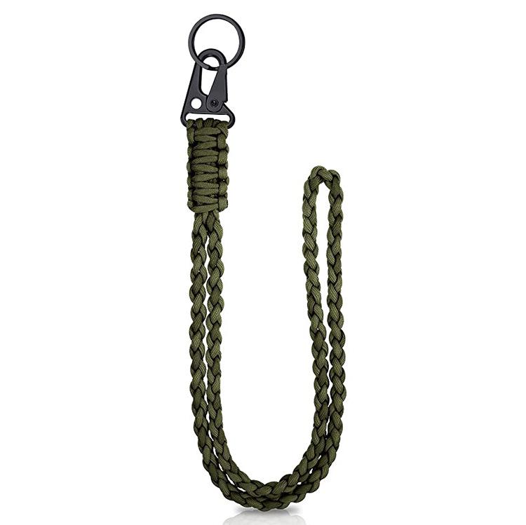 

Heavy-duty Lanyard, Camera Lanyard, Anti-loss Neck Lanyard, Key Chain, Men s and Women s Outdoor Survival Umbrella Lanyard армия зеленый