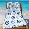 Art Evile Eye Bright Handtuch Sport Schnelltrocknend Reise Campingausrüstung Sanddicht Weich Leicht Großes Strandhandtuch