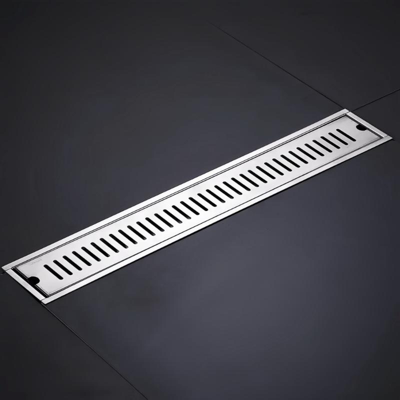 Stainless Steel Linear Floor Drain Anti-Odor Food Grade Material Fast Draining Long Drainer for Kitchen Bathroom Shower
