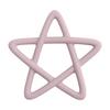 Baby Silicone Teethers Toy Food Grade Newborn Pacifier Molar Chewing Teething Toy Cartoon Star Baby Grip Training Toy
