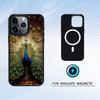 Peacock Phone Case For iPhone 17,16,15,14,13,12,Pro,Max For Magsafe Magnetic Wireless Charging