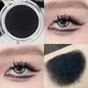 White Moonlight Is Back! Recommended! Pure Black Matte Gothic Eyeshadow and Eyeliner Gel, Black Leather Eyeshadow for Natural Eye Enhancement