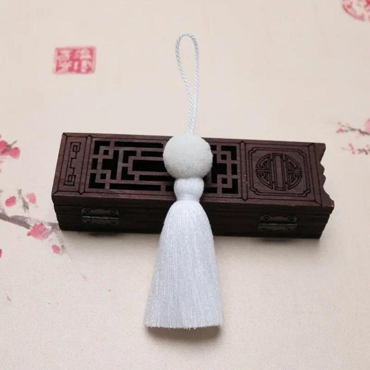 2 Stück Niedliche Quasten mit Wackelköpfen 8cm Bunte Polyesterfaden-Quasten DIY Handarbeiten Tasche Kleidungsstück Ornamente