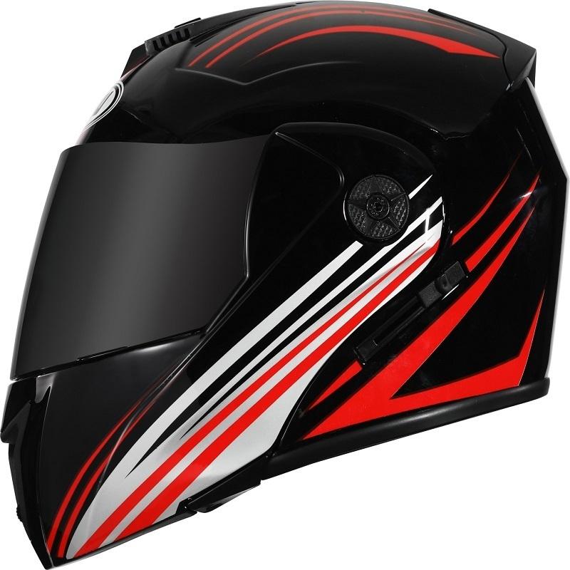 Safety Motorcycle Helmet DOT Flip Up Double Lens Unisex Helmet With Visor Cross Section Helmet Modular Flip Helm