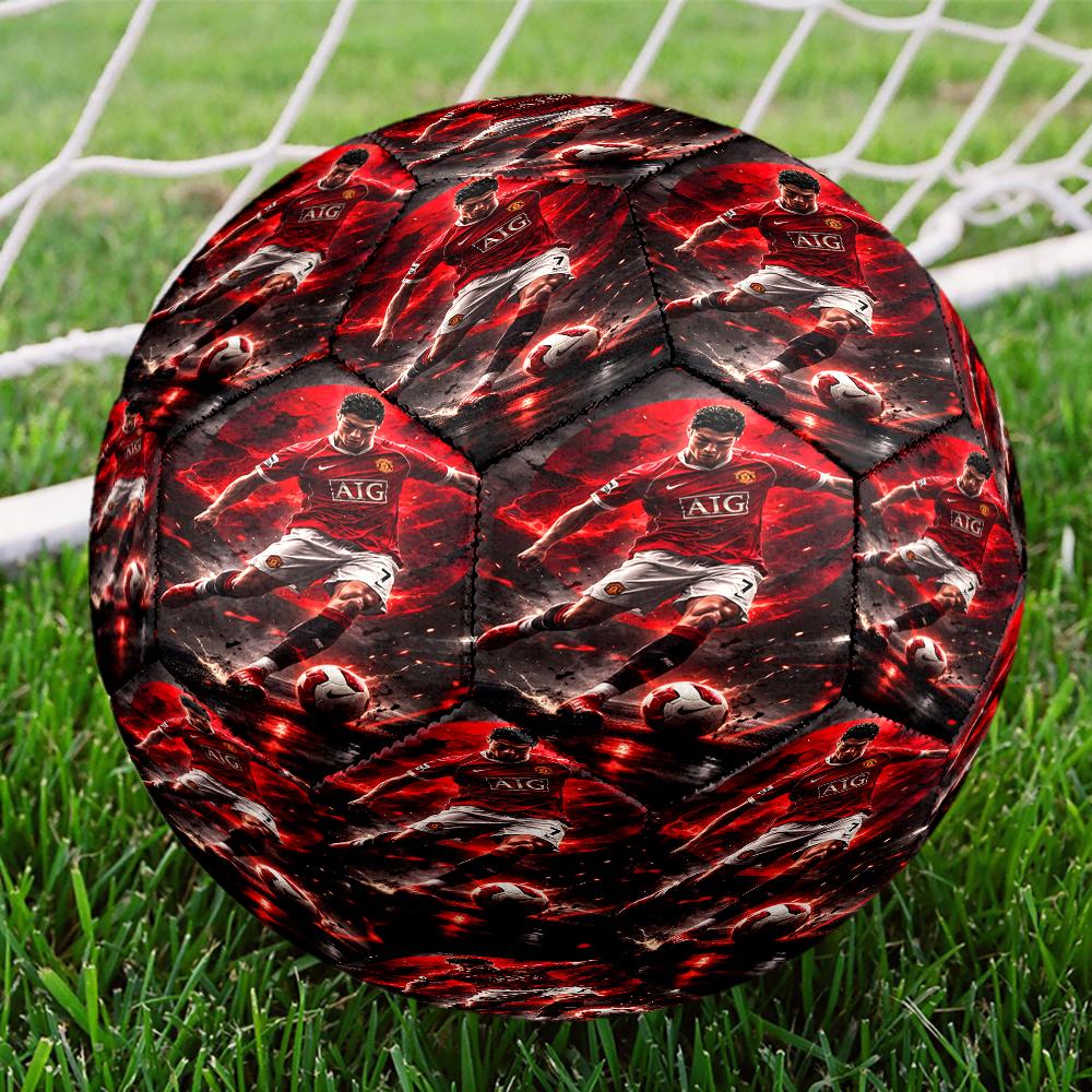 Man United Soccer Action Size 5 Soccer Balls, Anti-Slip, Protective Football, Outdoor Sport, a Unique Gift Suitable for him/her, Birthdays