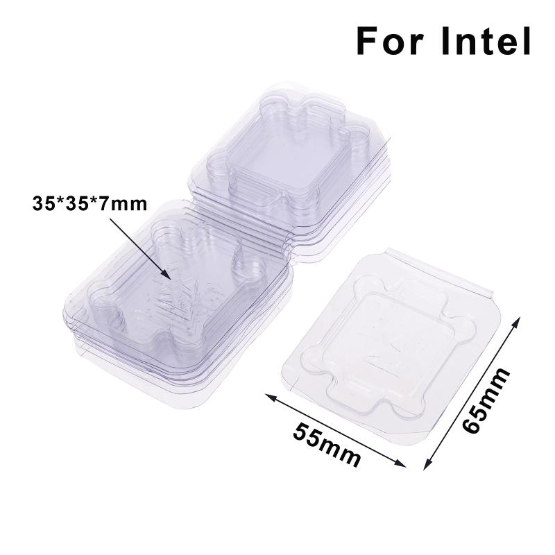 10Pcs CPU Inner Blister Support Protection Shell Anti-Collision Bottom Cover for Computer Assembly Motherboard Maintenance A