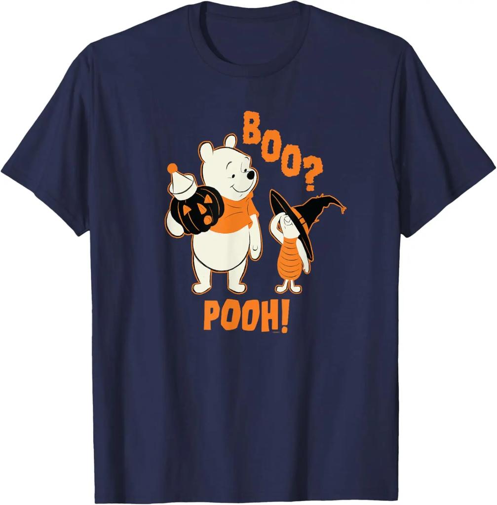 Hot Fashion Casual Disney Winnie The Pooh Boo Pooh Halloween T-Shirt S-4XL Four Seasons