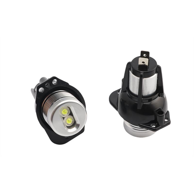 For BMW 3 Series E90 E91 Pre-LCI Xenon Headlight 2004-2007 CSL Lemon Yellow  20w Angel Eyes LED Marker Lights Bulb Replace