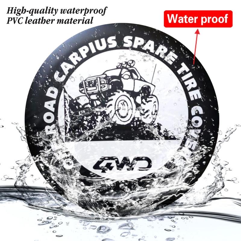 Ersatzradabdeckung, Universelle Passform für Anhänger, Wohnmobil, SUV, LKW und viele Fahrzeuge 14" 15" 16" 17" Wetterfester Reifenschutz