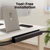 Channel Desk Cable Organizer Wire Management Accessories Network cable power cord Protecter No Drilling Under Desk Management Tray