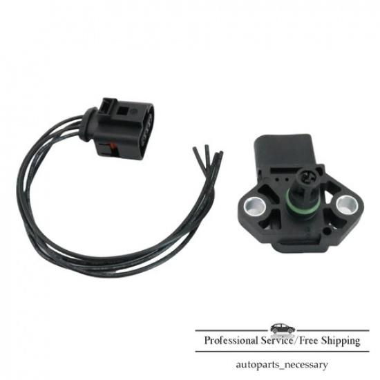 For Volkswagen Jetta 2006- Turbocharger Boost Sensor MAP Sensor W/Connector