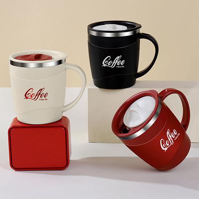 500ML Double-layer Thermos Mug 304 Stainless Steel Milk Coffee Cup Portable Sealed Cold And Hot Water Drinking Cup With Handle