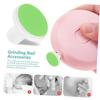 TOVINANNA 10-Piece Replacement Grinding Heads for Electric Nail Files, Baby Nail Trimmers, Plastic, Green
