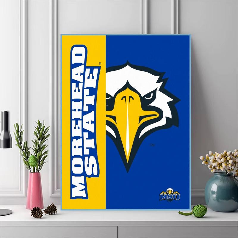 Morehead State Eagles 100% Round Full Drill 5D DIY Diamond Painting Embroidery Cross Stitch Rhinestone Décor