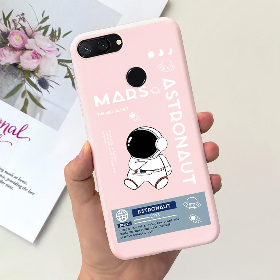 Für Xiaomi Mi 8 Lite Hülle 6,26" Mode Landschaft Mädchen Bumper Weiche Silikon Handyhülle Für Xiomi Mi 8 Lite Funda Mi8Lite Tasche