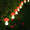 1PC Solar Mushroom Ground Plug Light Waterproof 8 Lighting Modes for Garden Lawn Patio Yard Pathway Outdoor Landscape Decor