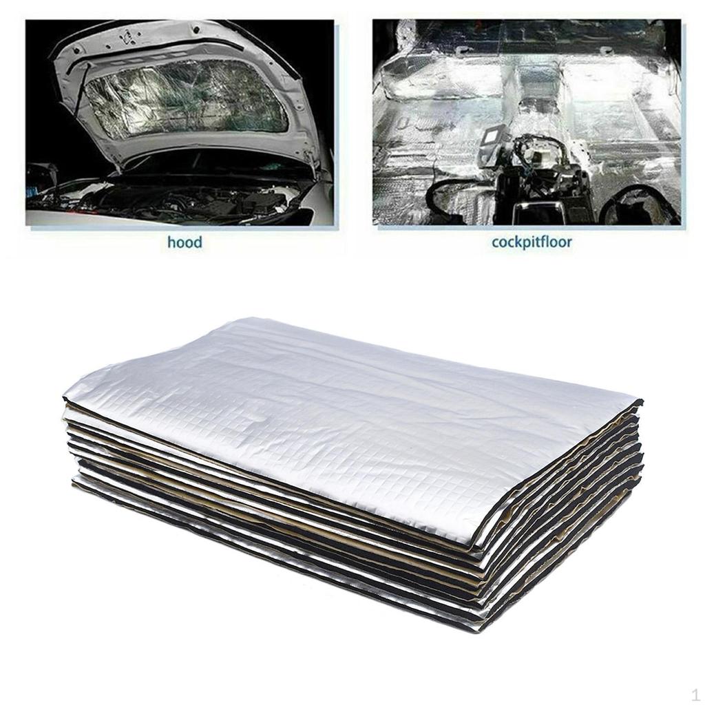 10 sztuk Mata Dźwiękoizolacyjna Termoizolacyjna 25x18 cm Pianka Izolacyjna Podkładki do Ciężarówki