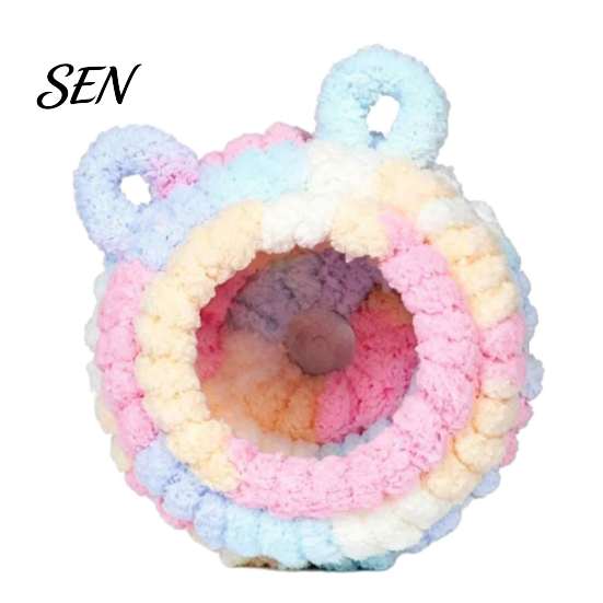 Safe Sleeping Nest for Birds Bird House, Cozy Flannel Hammock with Support Frame, Warm Parrot Winter Accessories Cockatiels Cave Bed, Cage Accessory