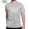 Men T Shirts Made In 1977 TShirts All Original Parts Happy Birthday Popular Short Sleeve Anniversary Tees Clothes Cotton