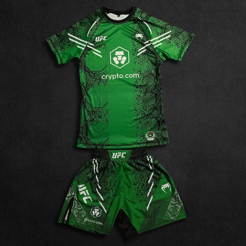 UFC New Octagonal Cage Fighting Night Men's and Children's MMA Loose Breathable Speed Drying Boxing Training Sports Set