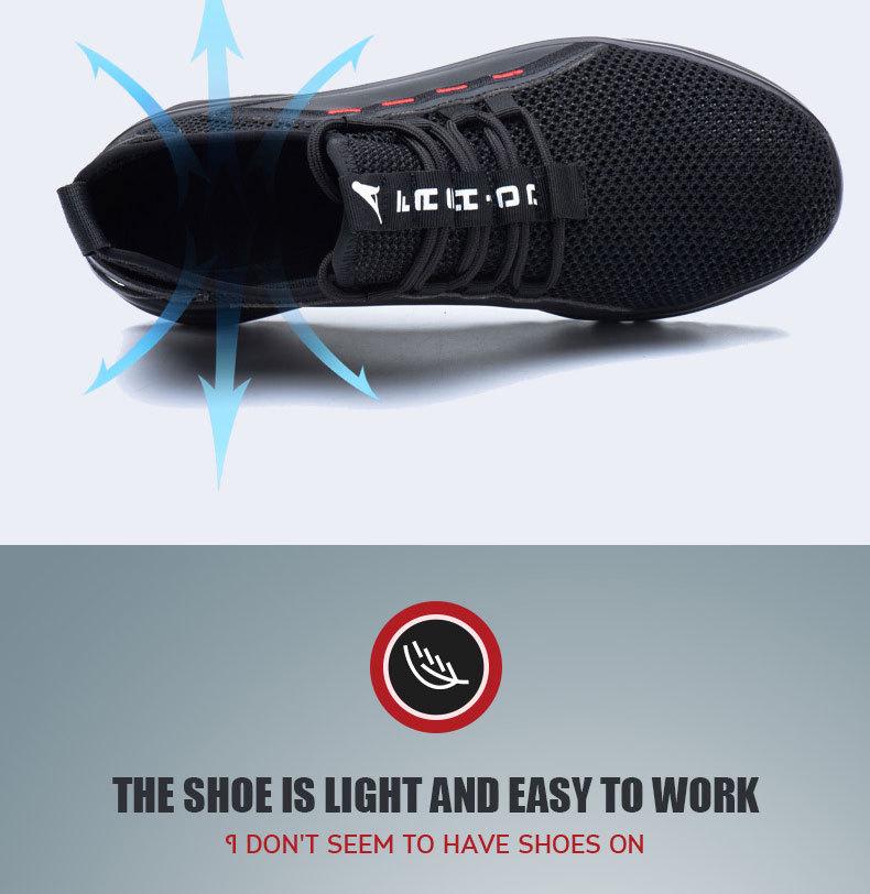 Men's Breathable Summer Work Shoes – Lightweight, Anti-Smash, Anti-Puncture, Wear-Resistant, Non-Slip Safety Footwear