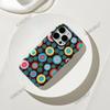 Retro colored flower Apple 17pm mobile phone case, hot-selling two-in-one film case iPhone13 anti-drop case.