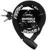 Favoto Bike Lock Chain Lock Keys Lightweight PVC Reinforced Steel and Ideal for Various and Cross x Black [3 Included, 0.7kg, 3-Layer Construction],