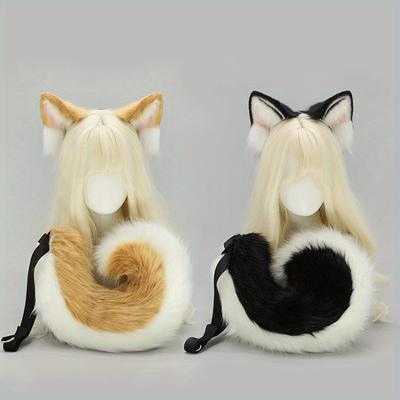 Cosplay Shiba Inu pour Halloween | Serre-tête oreilles de chien réalistes, cornes et oreilles de chat pour cosplay