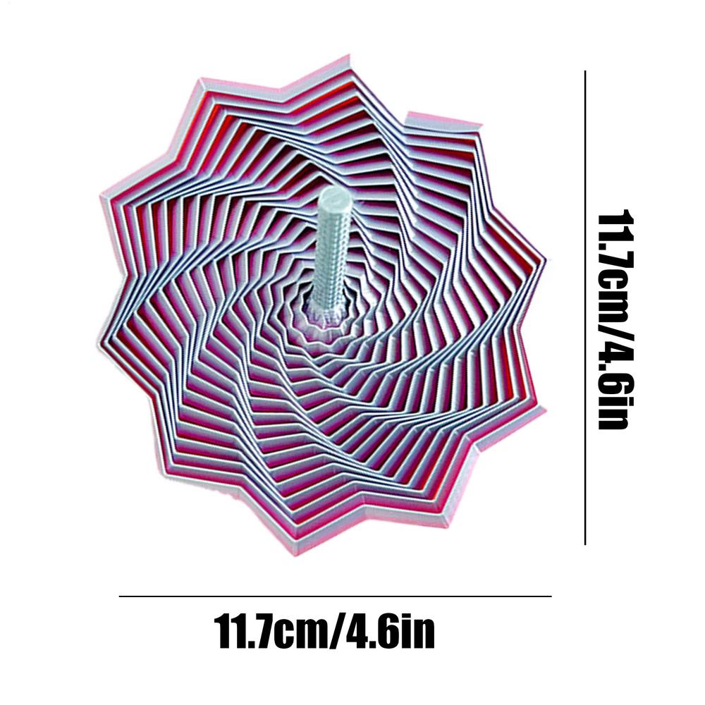 3D Printing Expanded Sensory Fidget Toy, Star Model Visual Illusion Hexagon Whirling Spiral Ornaments Stress Relief Board Game