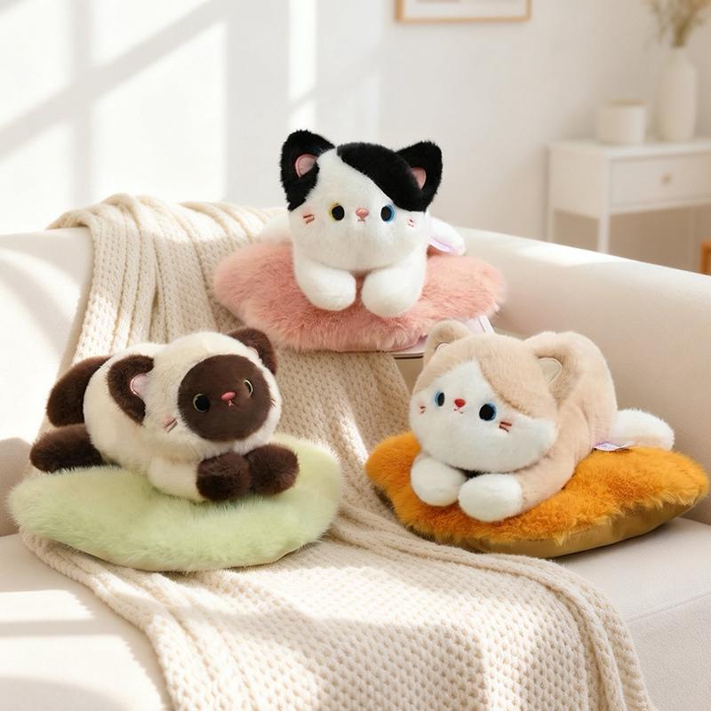 8 Colours 25CmCartoonish Lying Cat Stuffed Cozy Soft Critter Figure Children Natal Day Surprise Cozy Comfortable Warm Snuggly