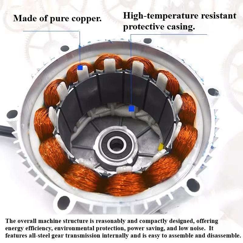 48V 60V 72V High Power Pure Copper BLDC Motor High Speed Brushless DC Motor for Electric Tricycle Scooter Conversion Kit