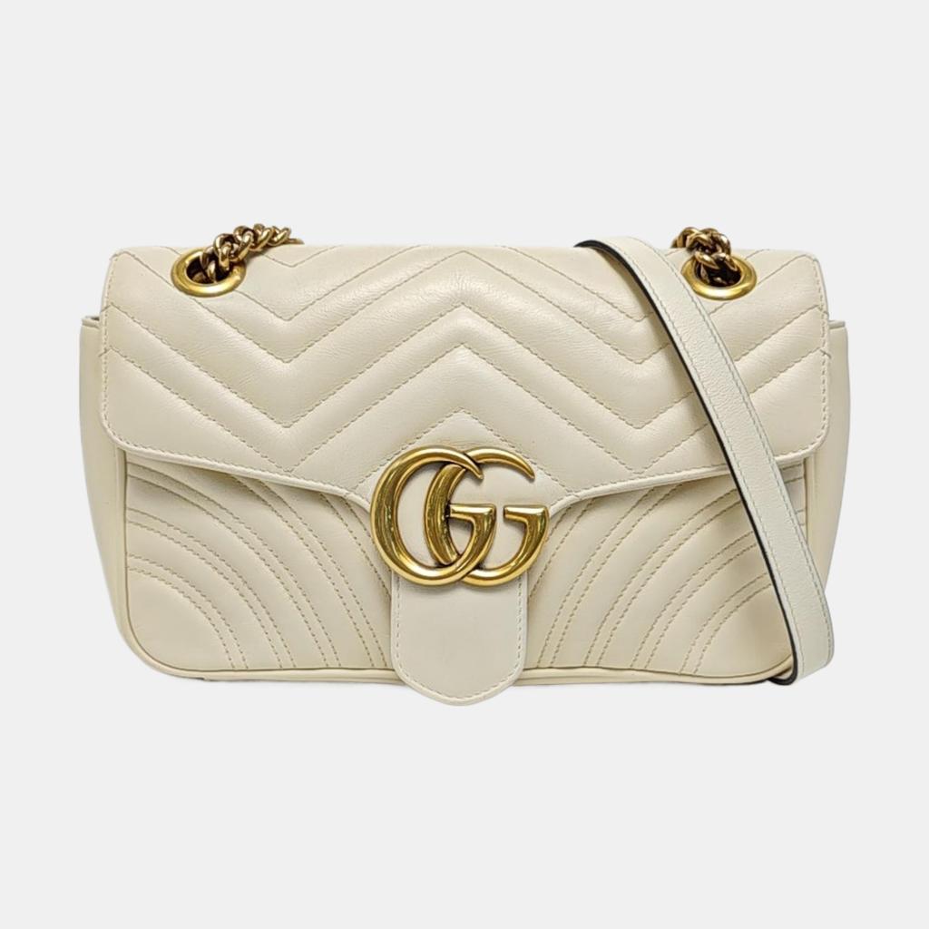 [Pre-Owned] GG Marmont Double G Logo Chain Shoulder Bag - Very Good #FRMCDS