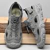 Mesh Men's Sandals Stylish Summer New Outdoor Flats Non-Slip Travel Beach Shoes Daily Walking Shoes Wading Aqua Shoes