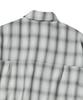 Travel Check Collared Piping Jacket Grey