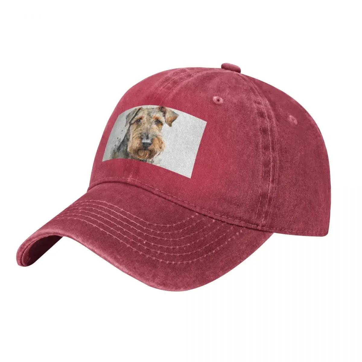 

Artistic Watercolor of a Airedale Terrier Dog Baseball Cap tea Hat Brand Unisex cap cute Rave Womens Hats Unisexs