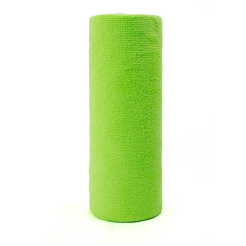 New Tear-off Cleaning Cloth Roll -Durable Reusable Dish Towel for Kitchen Greaseproof and Quick Drying Microfiber Hand-tear Rags 25cmx25cm светло-зеленый