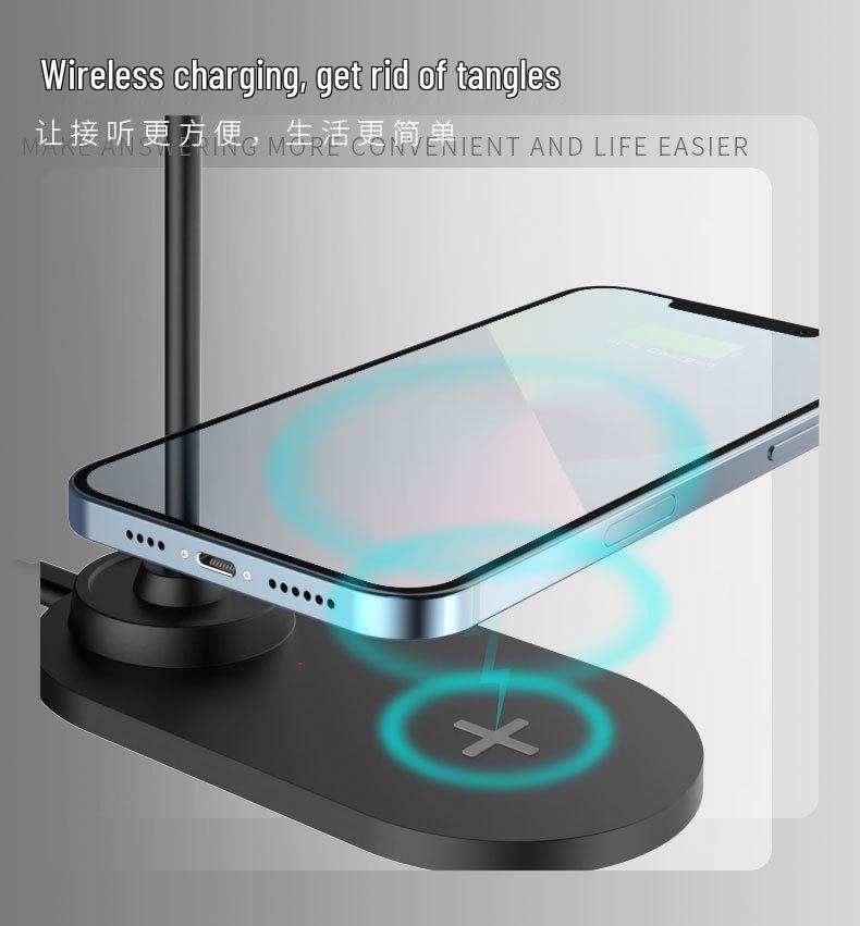 15W Wireless Charging Desk Lamp with Eye Protection and Night Light
