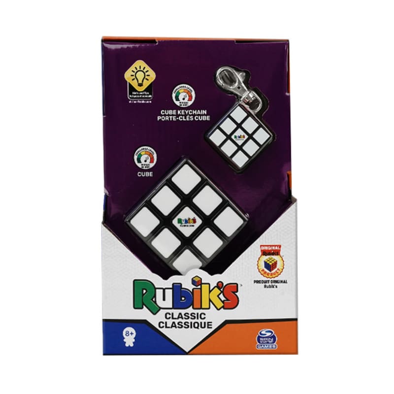 Rubik's 3X3 Cube + Keychain Cube Classic - Rubik's Classic Board Game