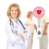 Estetoscopio de amor rosa, Clip para tarjeta de identificación fácil de tirar, Porta credencial, carrete de insignia de enfermera, cordones, soporte para tarjeta de identificación, llavero retráctil