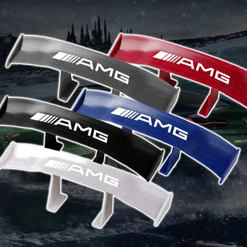 Car Rear Spoiler Mini Wings Small Model Decoration Winglet Stickers For Mercedes Benz W204 W212 W176 GLC CLA GLA E C G M R S