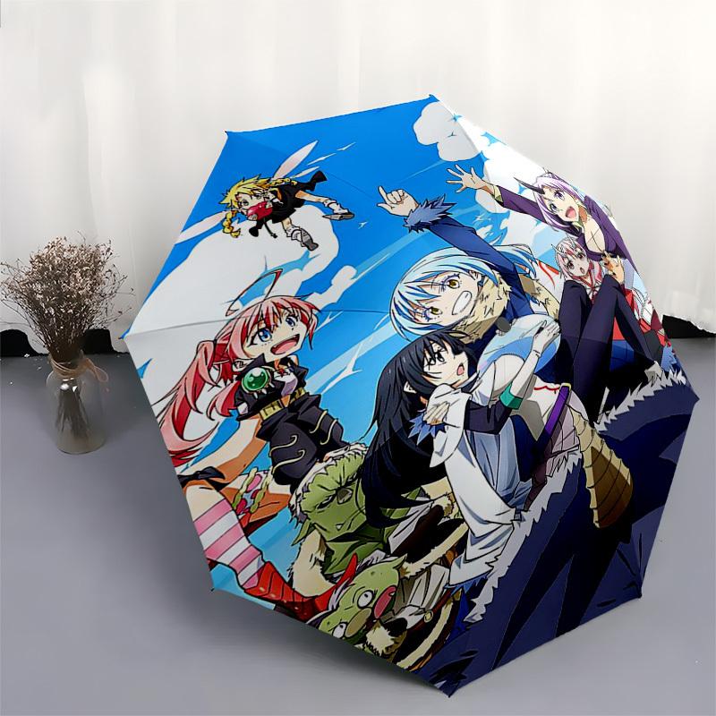 1pc Angel Beats! Outdoor Umbrella - Automatic Opening/Closing, Portable 3-Fold Design with 8-Bone Iron Frame - Perfect Gift for Fans, Travelers, Daily